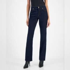 INC Denim Classic Dark Wash Boot Leg  Women's Blue Jeans Sz 0.